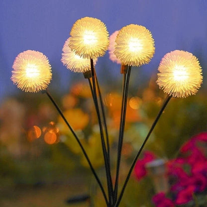 Perfecsy 6-head solar LED dandelion garden lights for lawn path balcony on Tampa Home & Garden Store