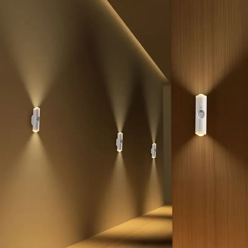 Cat Eye LED Wall Lamp – 2/4PCS Motion Sensor USB Rechargeable Night Light