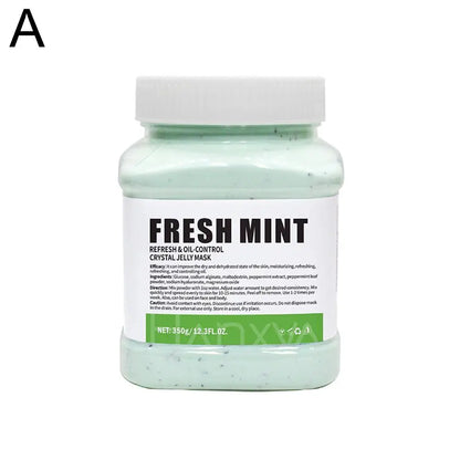Silcy Skin Fresh Mint jelly mask jar, mint-green hydro jelly facial mask, peel-off mask on Tampa Home & Garden Store