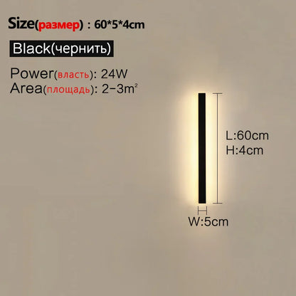 Modern Waterproof Led Wall Light For Outdoor
