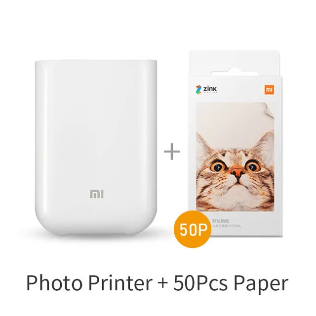 Portable mini photo printer white 300dpi by UpTrend Deals with 50 sheets paper on Tampa Home & Garden Store