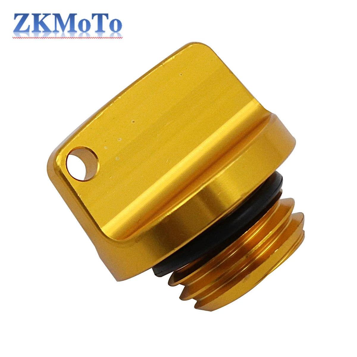 Gold CNC aluminum motorcycle crankcase oil filler cap with O-ring, BikerZoneZ on Tampa Home & Garden Store