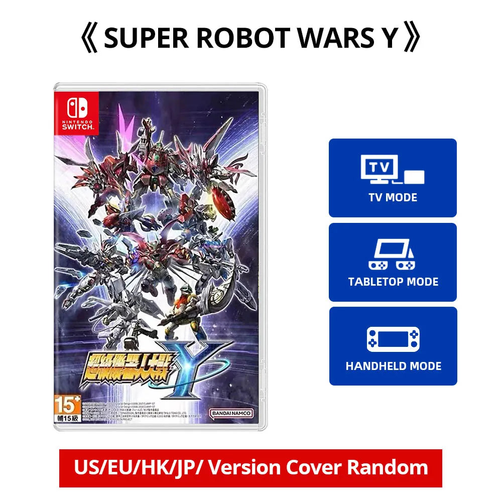 Nintendo Switch game case Super Robot Wars Y with mecha artwork, physical cartridge on Tampa Home & Garden Store