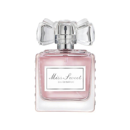 Miss Sweet perfume bottle pink glass with crystal bow cap 50ml Silcy Skin Eau de Parfum on Tampa Home & Garden Store
