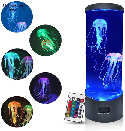 Perfecsy jellyfish lamp color-changing LED aquarium night light with remote on Tampa Home & Garden Store