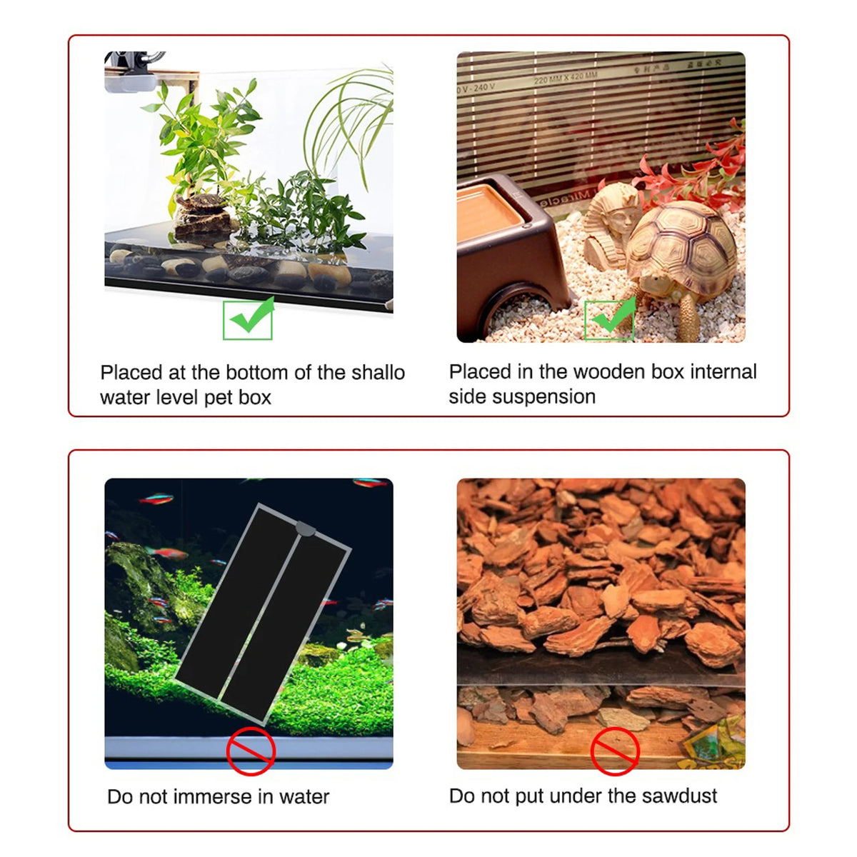 5-45W Waterproof Plant Heating Pad Reptile Mat with Temperature Controller for Seedlings on Tampa Home & Garden Store