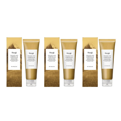 Hoygi Centella Ampoule Foam cleanser tubes in gold packaging, six-pack on Tampa Home & Garden Store