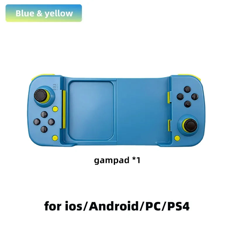 D3 gamepad blue-yellow wireless twin grip iOS/Android/PC/PS4 on Tampa Home & Garden Store