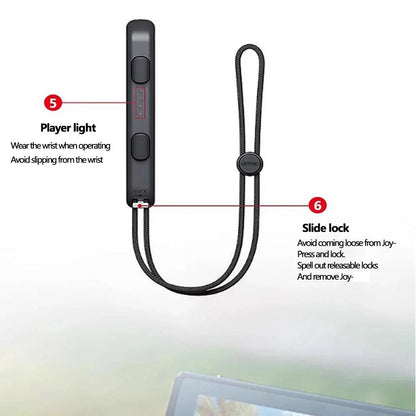 Switch OLED gamepad wrist strap with dual-loop black nylon rope, FlipStylezLLC on Tampa Home & Garden Store