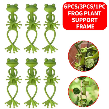 Green Frog Plant Support and Holder For Garden