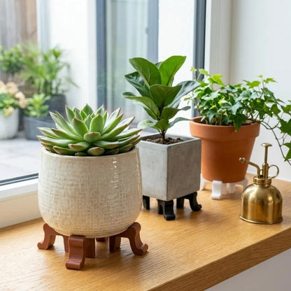 Printed Flower Pot Feet for Indoor and Outdoor