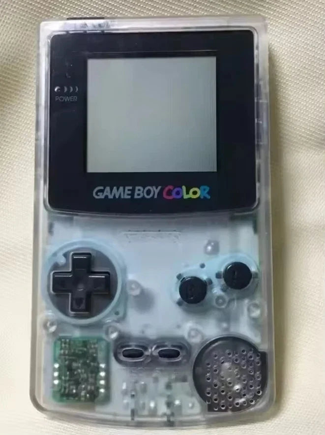 Game Boy Color handheld with IPS screen and adjustable backlight, clear shell FLIPSTYLEZLLC on Tampa Home & Garden Store