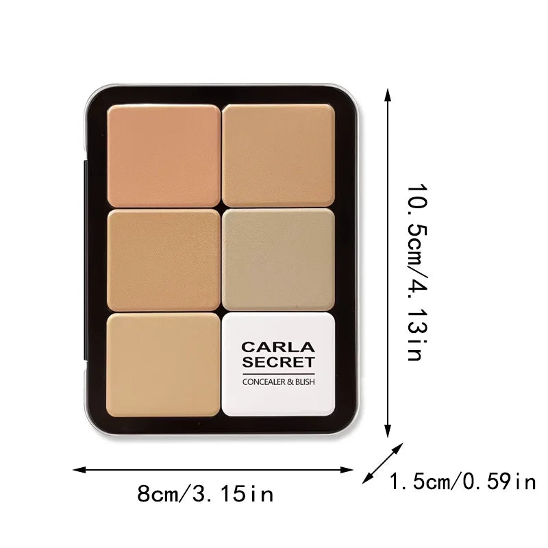 12-color iron-box concealer blush palette in metal case with nude tones by Silcy Skin on Tampa Home & Garden Store