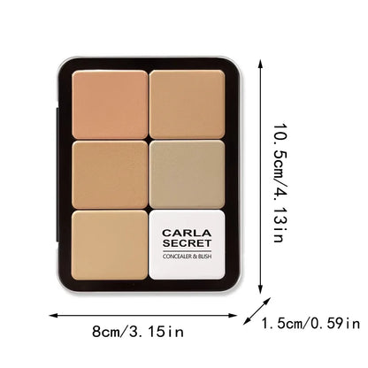 12-color iron-box concealer blush palette in metal case with nude tones by Silcy Skin on Tampa Home & Garden Store
