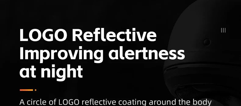 Motorcycle helmet banner with reflective logo text on a dark background, partial helmet visible on Tampa Home & Garden Store