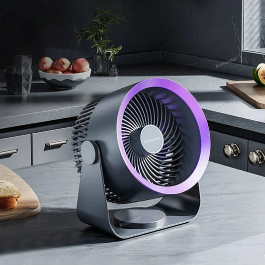 Portable Fan | Battery Operated Personal Fan with 4000mAh Rechargeable Battery | Lightweight Design for Indoor and Outdoor Cooling - Tampa Home & Garden Store