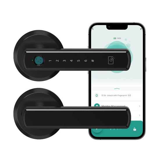 Fingerprint Smart Door Lock with App Control Touchscreen Keypad Passcode Unlock - Tampa Home & Garden Store