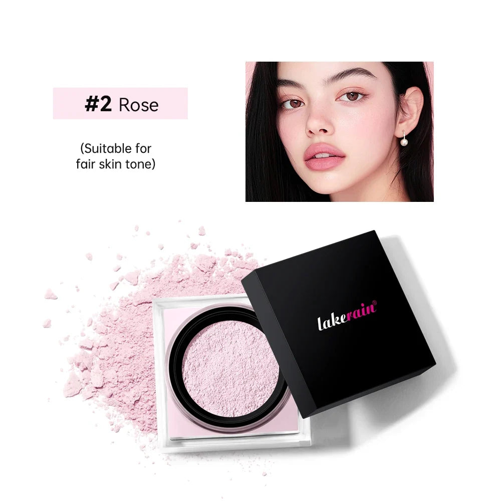 Waterproof baking & setting powder shade #2 Rose in pink compact with black lid by Silcy Skin on Tampa Home & Garden Store