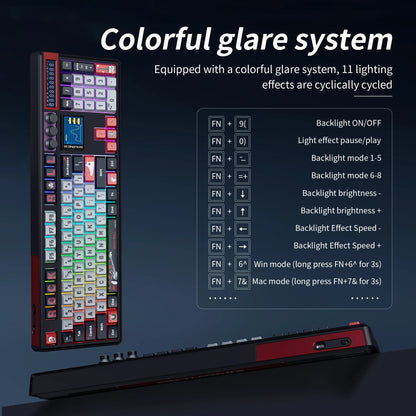 FLIPSTYLEZLLC Skyloong GK104 Pro wireless mechanical keyboard, 100% custom, hot-swappable switches on Tampa Home & Garden Store
