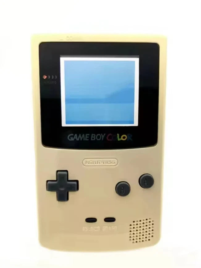 Beige original Game Boy Color handheld with D-pad, A/B buttons and Nintendo logo on Tampa Home & Garden Store
