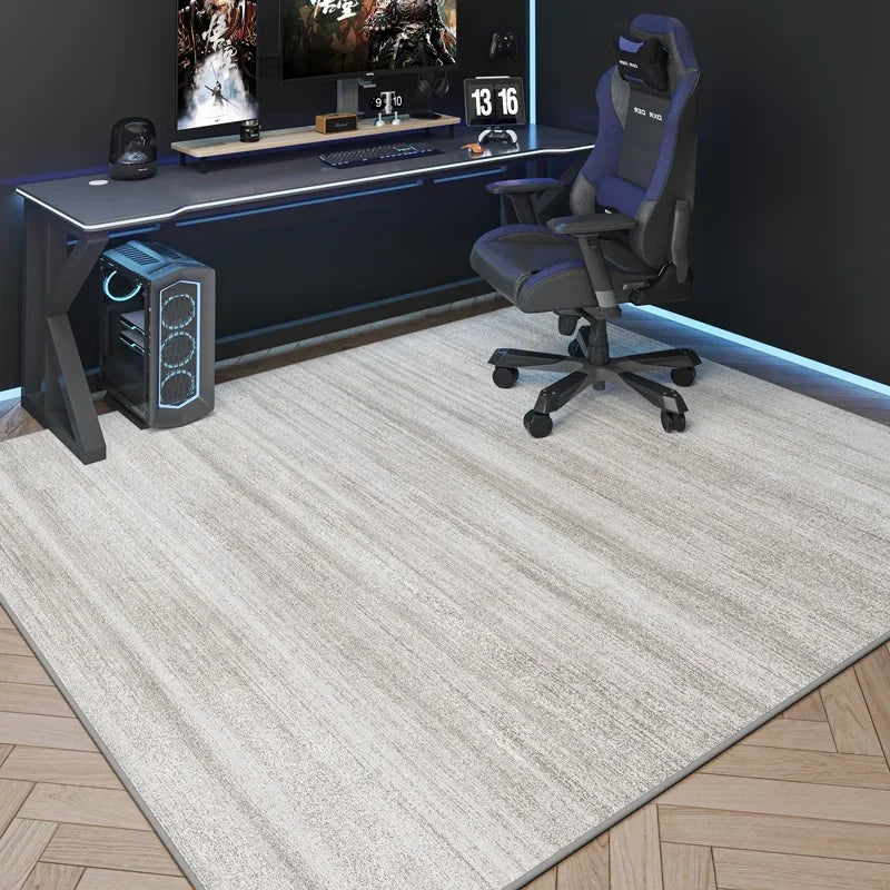 VIKAMA game room carpet by Perfecsy, light gray durable washable living room rug on Tampa Home & Garden Store