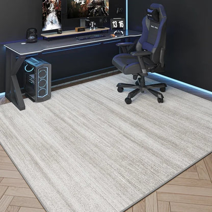VIKAMA game room carpet by Perfecsy, light gray durable washable living room rug on Tampa Home & Garden Store