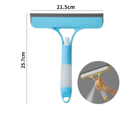 3-in-1 window squeegee with spray bottle and microfiber scrubber, blue/white, UpTrend Deals on Tampa Home & Garden Store