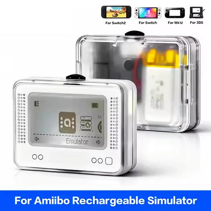 FLIPSTYLEZLLC Amiibo NFC game emulator in clear case with LCD display and controls on Tampa Home & Garden Store