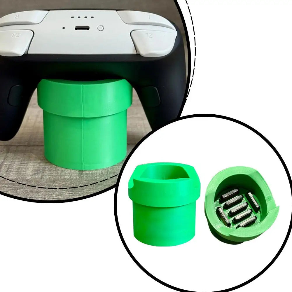 Green silicone game controller stand with adjustable charging dock for Switch, Switch2, and Xbox consoles on Tampa Home & Garden Store
