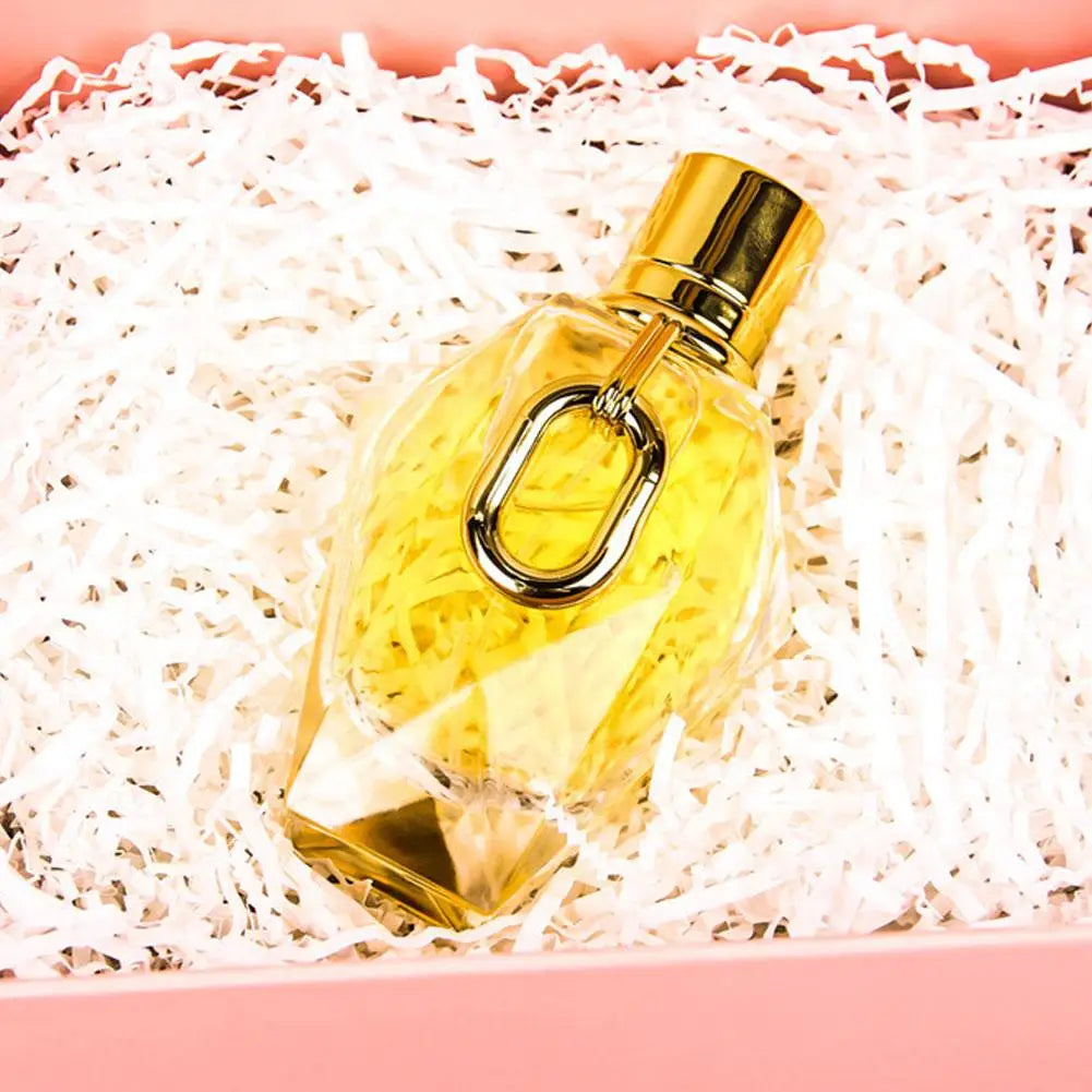 Million Gold For Women EDP perfume bottle by Silcy Skin with gold cap in pink gift box on Tampa Home & Garden Store