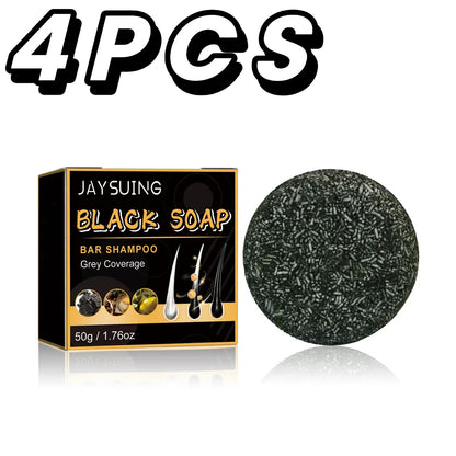 Herbal Dandruff Removal Shampoo Bar Silcy Skin tea tree oil boxed black soap on Tampa Home & Garden Store