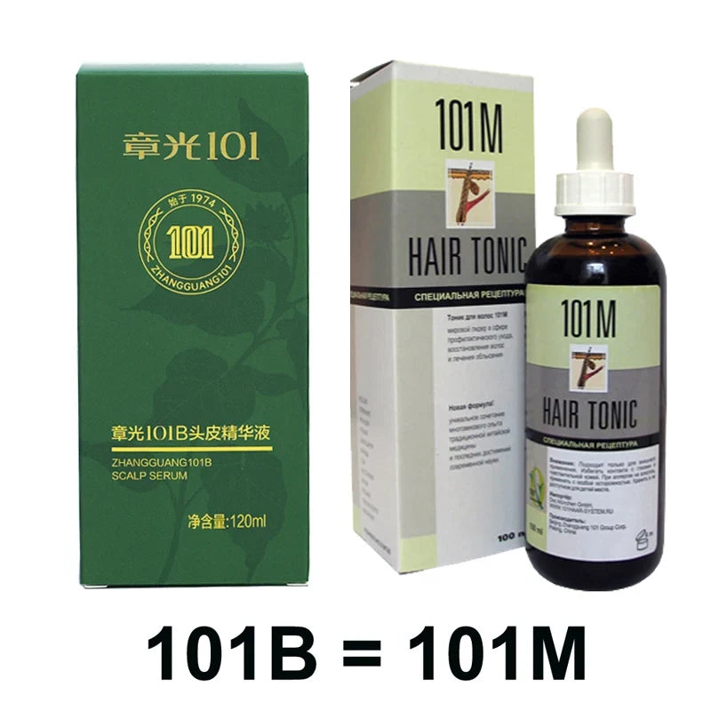 Hair tonic 101B/101M scalp serum two-item set with green box and dropper bottle Silcy Skin on Tampa Home & Garden Store