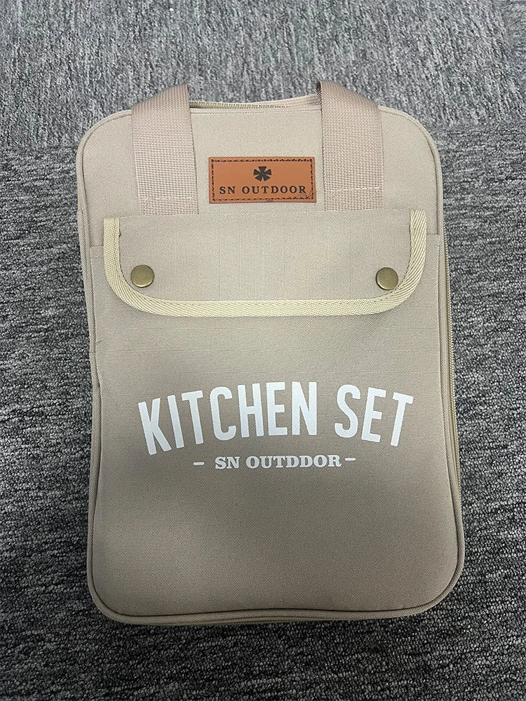 Stainless Steel 8 Piece Cookware and Camping Set