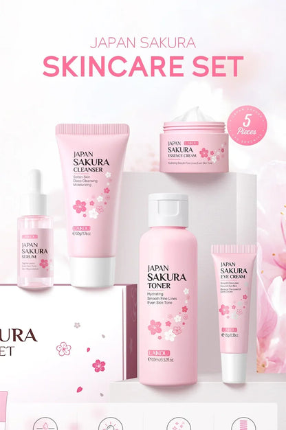 LAIKOU Sakura 5-piece pink skincare set on Tampa Home & Garden Store