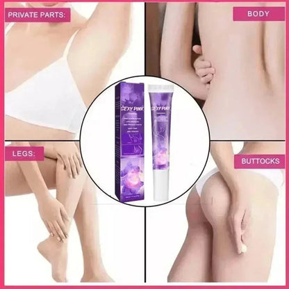 Whitening cream for intimate areas by Silcy Skin, purple Sexy Pink kit (box + tube) on Tampa Home & Garden Store