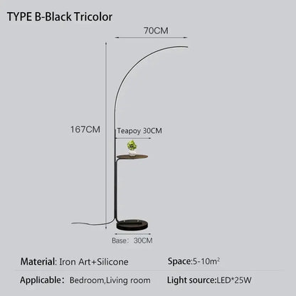 DecorBites LED Art Floor Lamp for Living Room