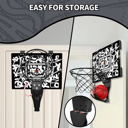 Kids mini basketball hoop with electronic scoreboard on graffiti backboard, FLIPSTYLEZLLC on Tampa Home & Garden Store