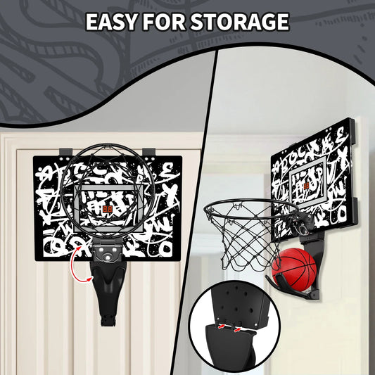 Kids mini basketball hoop with electronic scoreboard on graffiti backboard, FLIPSTYLEZLLC on Tampa Home & Garden Store