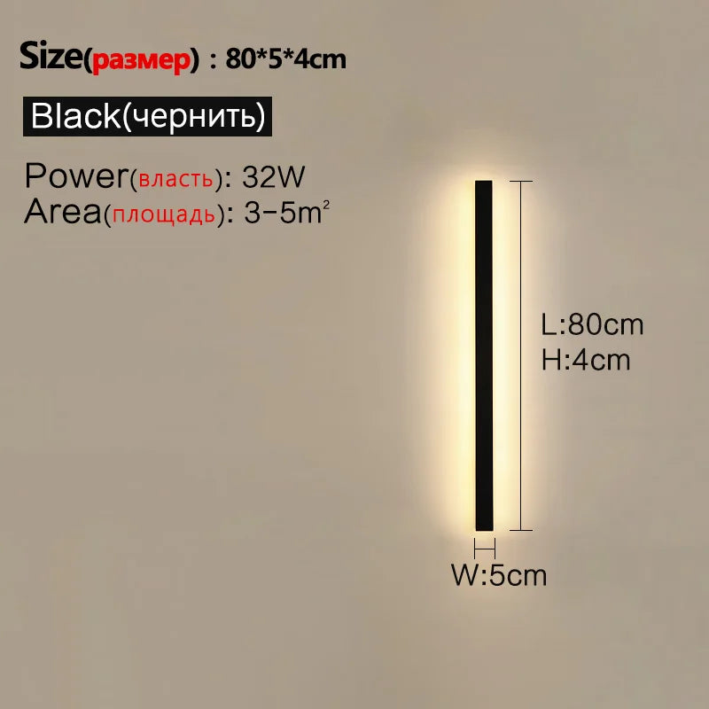 Modern Waterproof Led Wall Light For Outdoor