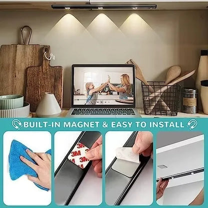 Motion Sensor Light Wireless USB LED Night Light for Under Cabinet Lighting