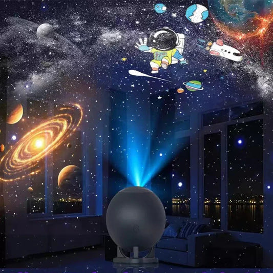 Galaxy Projector Star Projector with 12 Films Nebula Night Light Bedroom Ceiling - Tampa Home & Garden Store