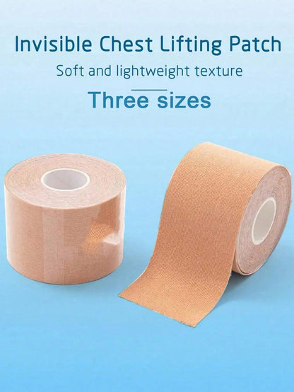 Invisible Chest Lifting Patch beige tape rolls, soft fabric, 2 rolls on Tampa Home & Garden Store