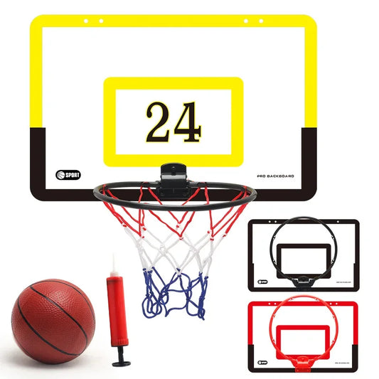Portable basketball hoop toy set with foldable backboard, yellow frame FLIPSTYLEZLLC on Tampa Home & Garden Store