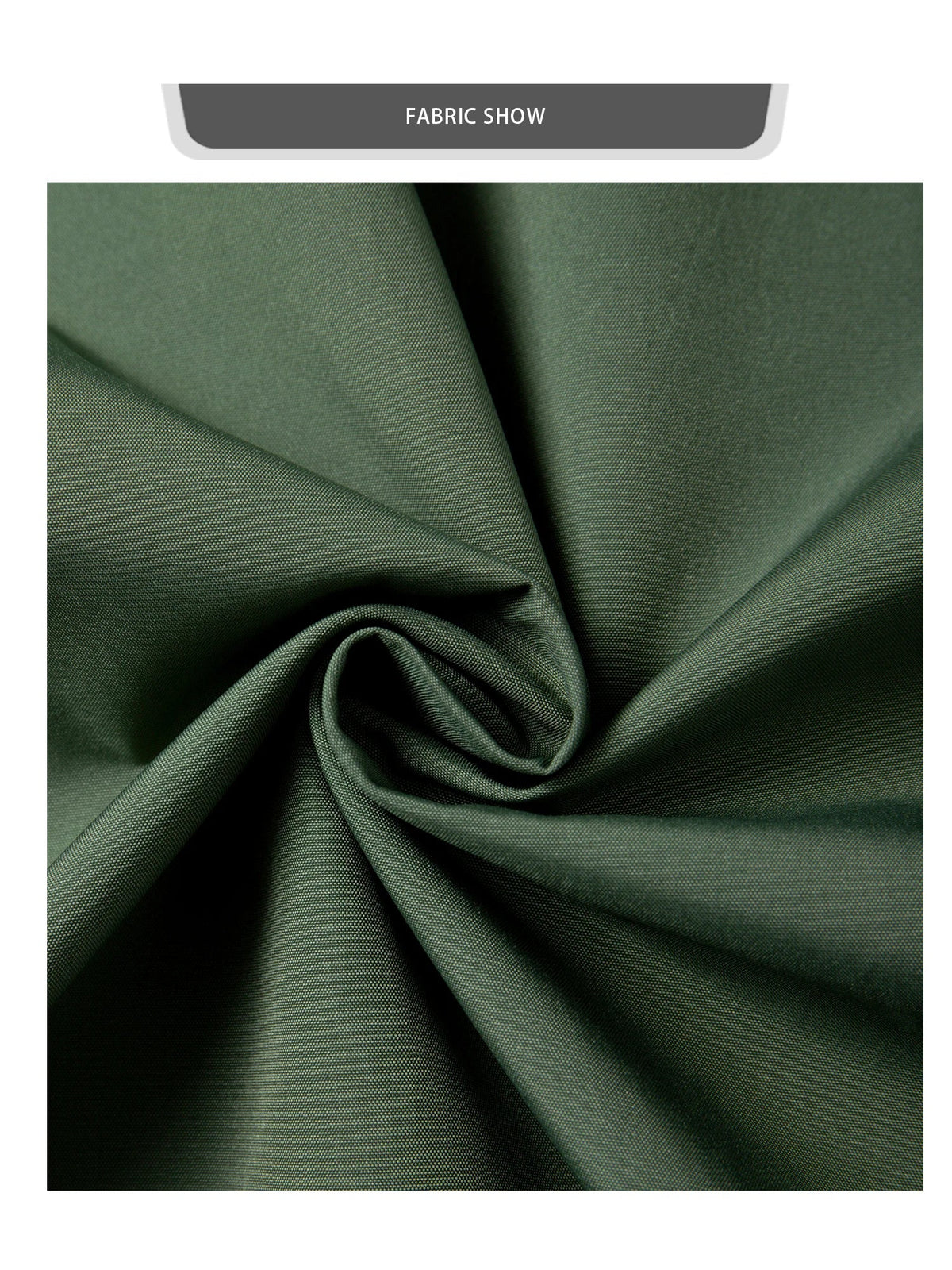 Men's windproof jacket fabric swatch olive green with tight weave texture UpTrend Deals on Tampa Home & Garden Store