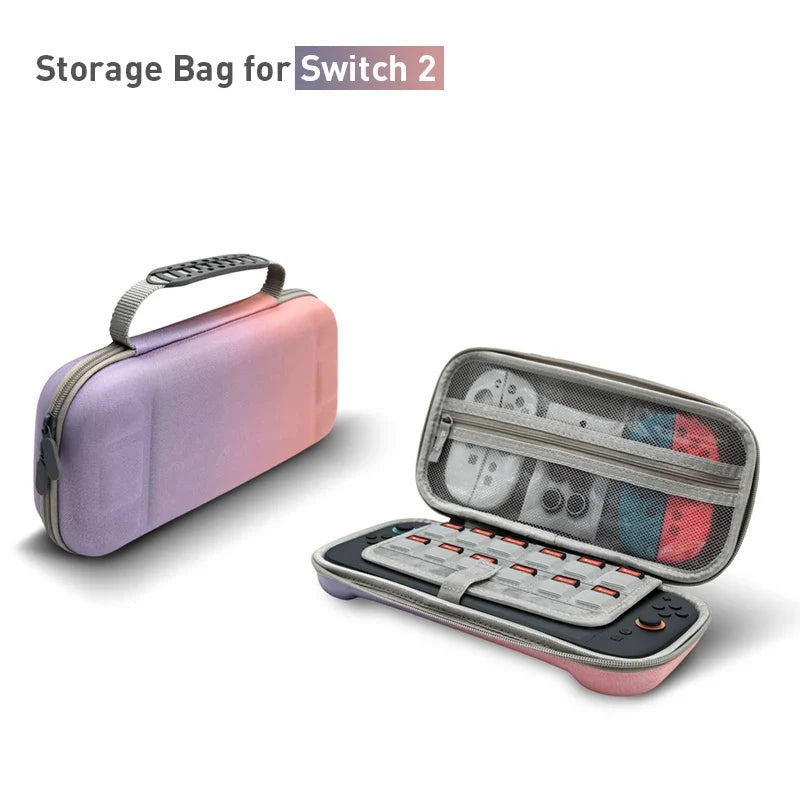 Nintendo Switch 2 storage bag carrying case with gradient purple, 2-piece set FLIPSTYLEZLLC on Tampa Home & Garden Store