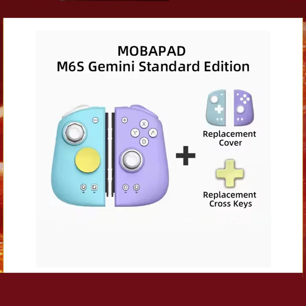MOBAPAD M6S gamepad blue left Joy-Con purple right Joy-Con FLIPSTYLEZLLC on Tampa Home & Garden Store