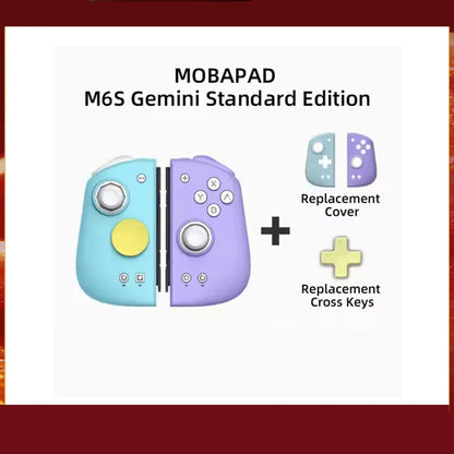 MOBAPAD M6S gamepad blue left Joy-Con purple right Joy-Con FLIPSTYLEZLLC on Tampa Home & Garden Store