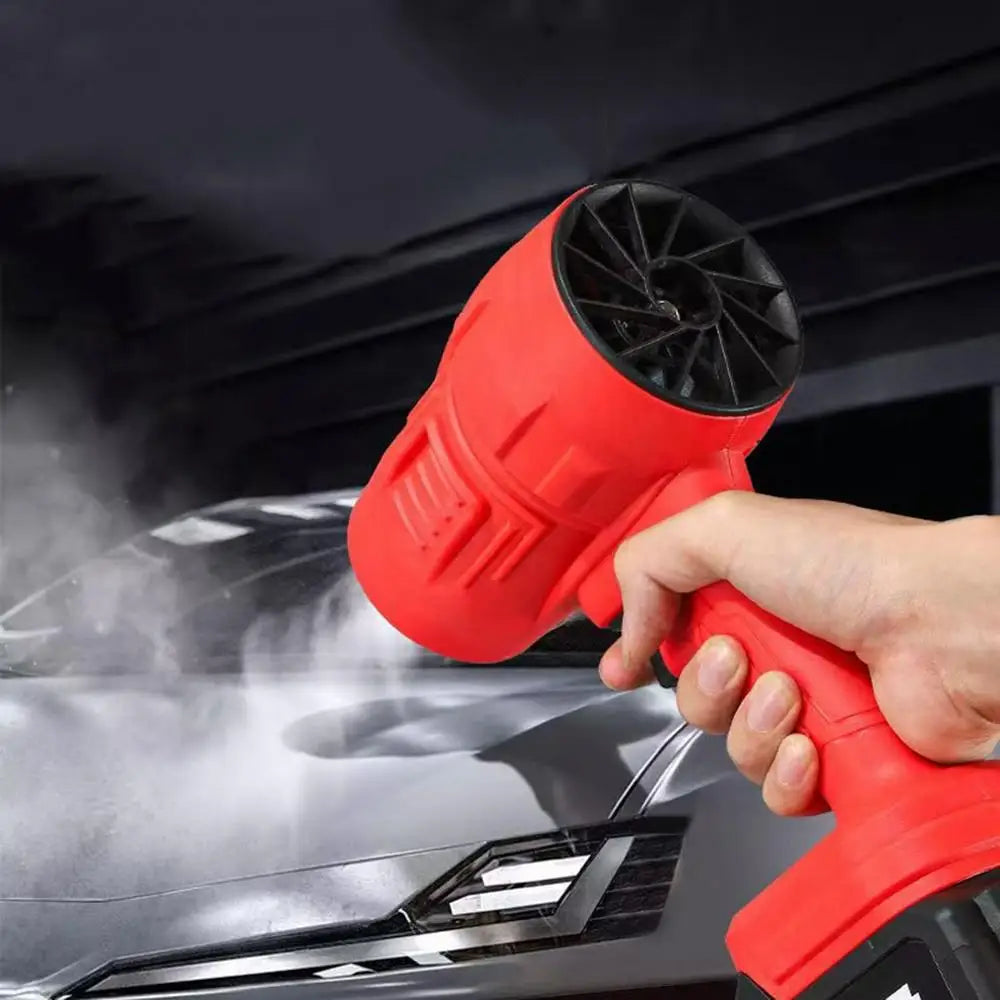 Cordless Mini Air Blower handheld jet fan, red, UpTrend Deals, for dust and leaf cleanup on Tampa Home & Garden Store