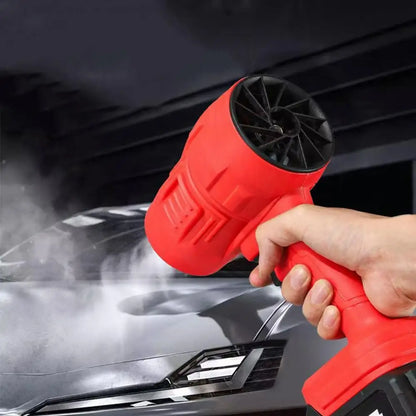Cordless Mini Air Blower handheld jet fan, red, UpTrend Deals, for dust and leaf cleanup on Tampa Home & Garden Store