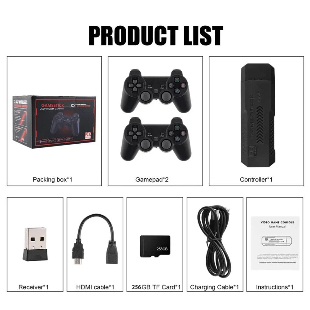 58000 Games Handheld Console with 2 wireless gamepads, 256GB TF Card, by UpTrend on Tampa Home & Garden Store